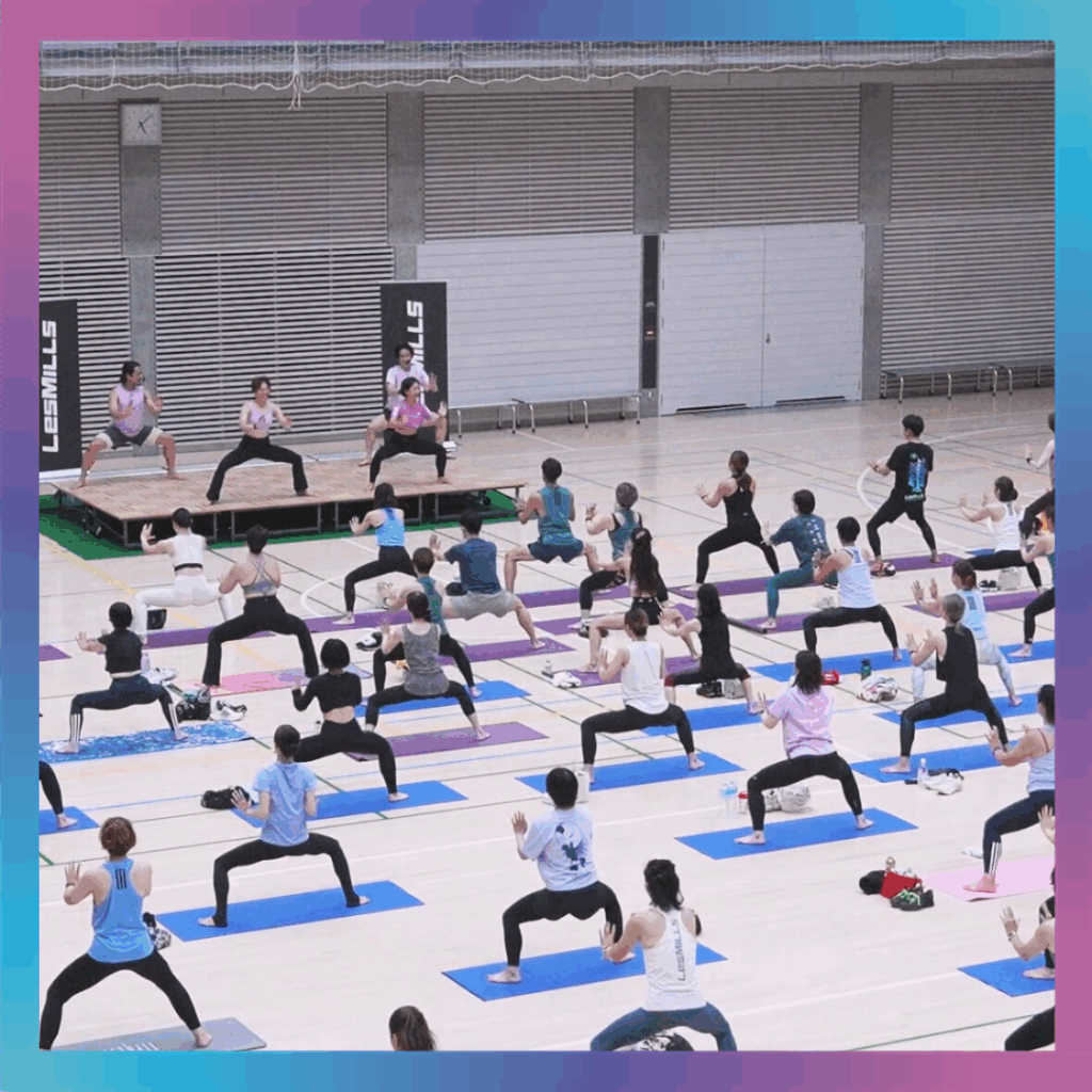 東京体育館サブアリーナでフィットネスイベント開催
